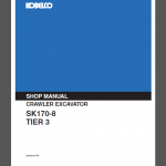 KOBELCO SK170-8 TIER 3 SHOP MANUAL