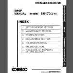 KOBELCO SK170LC-10 SHOP MANUAL