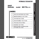 KOBELCO SK170LC-10 SHOP MANUAL