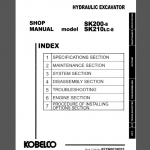 KOBELCO 200-8/SK210LC-8 SHOP MANUAL