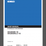 KOBELCO 200SR-1S/SK200SRLC-1S SHOP MANUAL