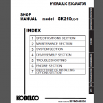 KOBELCO SK210LC-9 SHOP MANUAL