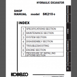 KOBELCO SK210-9 SHOP MANUAL