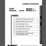 KOBELCO SK250-10/SK260LC-10 SHOP MANUAL