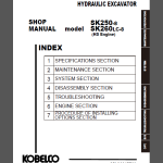 KOBELCO SK250-8/SK260LC-8 SHOP MANUAL