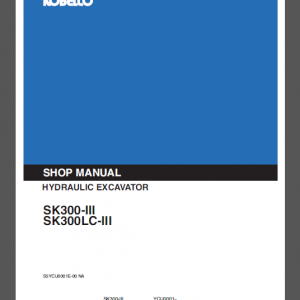 KOBELCO SK300-III/SK300LC-III SHOP MANUAL