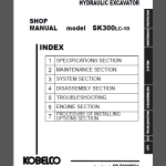 KOBELCO SK300LC-10 SHOP MANUAL