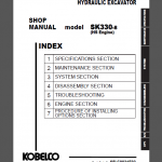 KOBELCO SK330-8 SHOP MANUAL