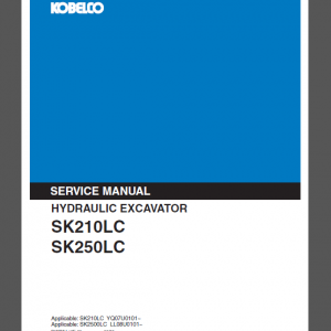 KOBELCO SK210LC/SK250LC SERVICE MANUAL