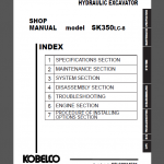KOBELCO SK350LC-8 SHOP MANUAL