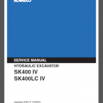 KOBELCO SK400 IV/SK400LC IV SERVICE MANUAL