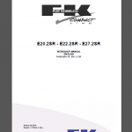 FIAT KOBELCO E20.2SR/E22.2SR/E27.2SR WORKSHOP MANUAL