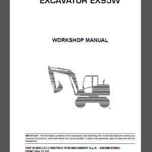 FIAT KOBELCO EX95W WORKSHOP MANUAL