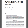 SERVICE MANUAL W170/170PL-W190 SERVICE MANUAL