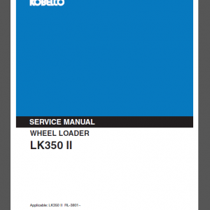 KOBELCO LK350 II SERVICE MANUAL