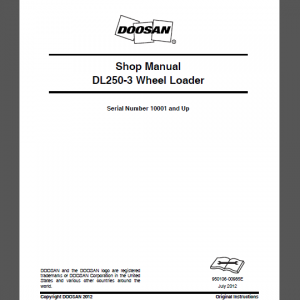 DOOSAN DL250-3 SHOP MANUAL