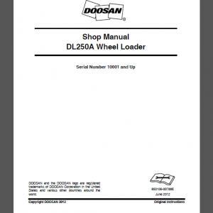 DOOSAN DL250A SHOP MANUAL