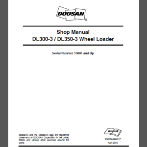 DOOSAN DL300-3 / DL350-3 SHOP MANUAL