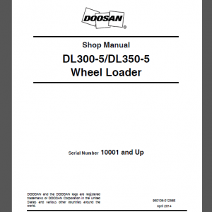 DOOSAN DL300-5/DL350-5 SHOP MANUAL