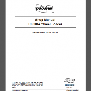 DOOSAN DL300A SHOP MANUAL