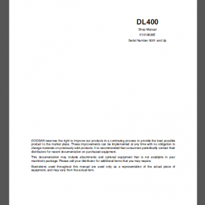 DOOSAN DL400 SHOP MANUAL