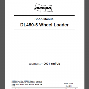 DOOSAN DL450-5 SHOP MANUAL