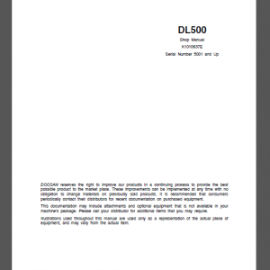 DOOSAN DL500 SHOP MANUAL