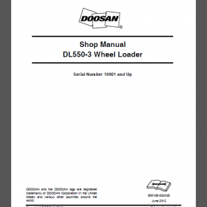 DOOSAN DL550-3 SHOP MANUAL