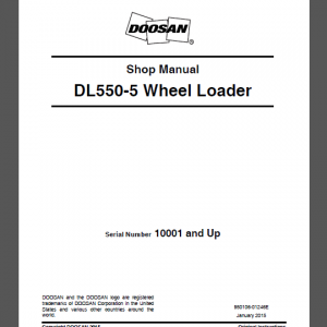 DOOSAN DL550-5 SHOP MANUAL