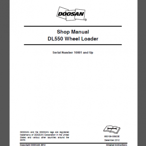 DOOSAN DL550 SHOP MANUAL