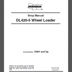 DOOSAN DL420-5 SHOP MANUAL