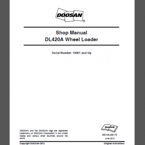 DOOSAN DL420A SHOP MANUAL