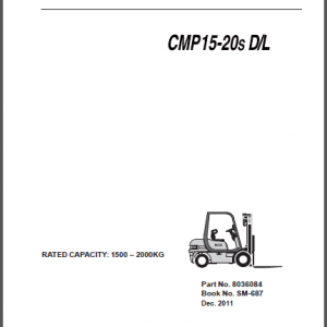 CLARK CMP15-20s D/L SERVICE MANUAL