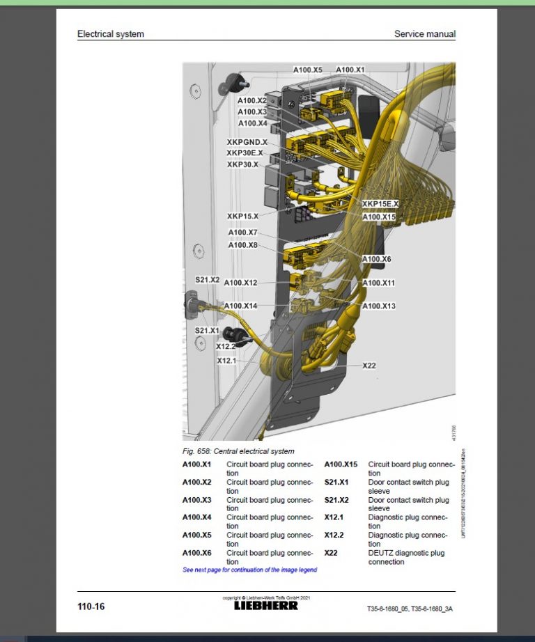 Liebherr Telescopic handler Service Manual Operators Manual PDF