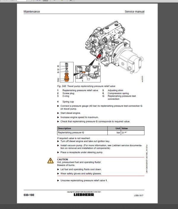 Liebherr L508 Wheel Loader Service Manual PDF