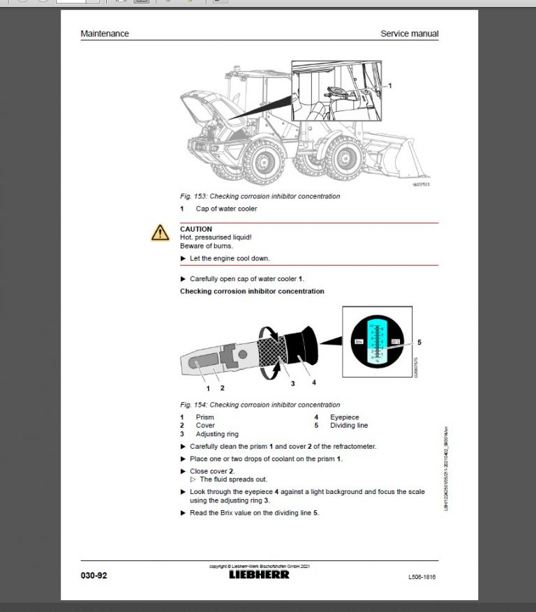 Liebherr L506 Service Manual PDF