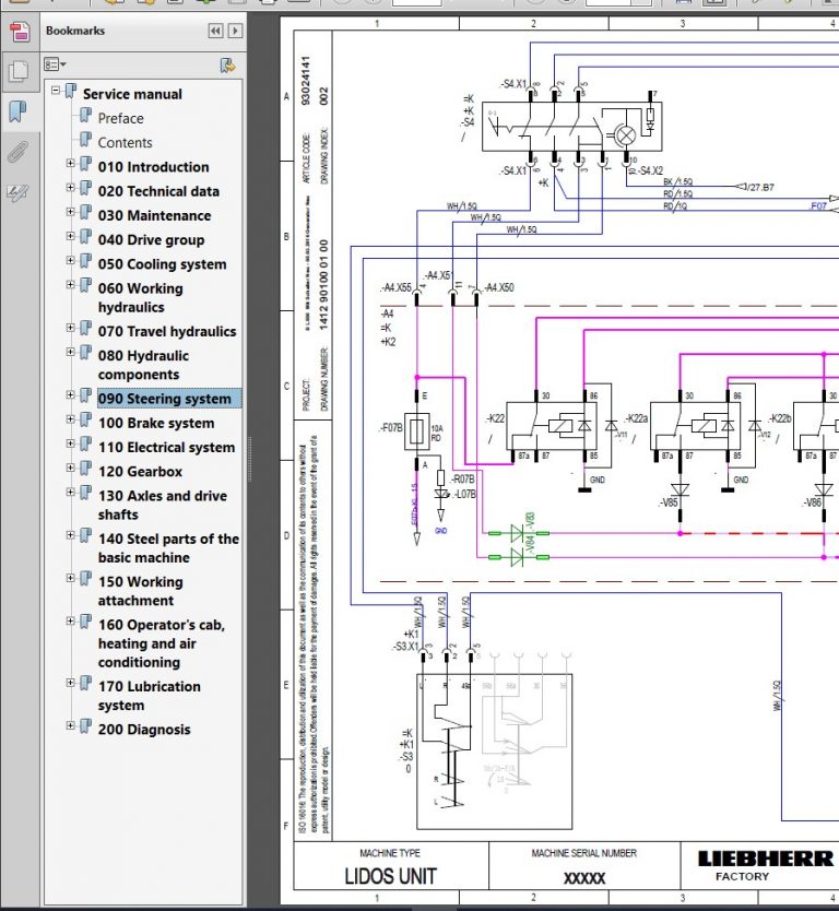 Liebherr L566 Wheel Loader Service Manual