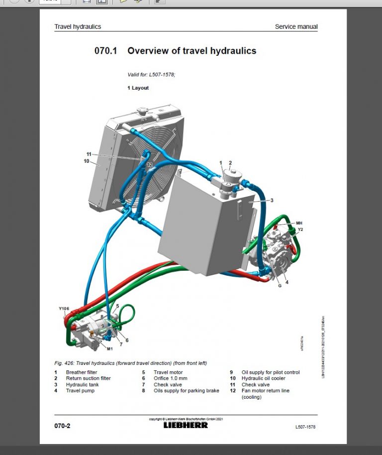 Liebherr L507 Service Manual PDF