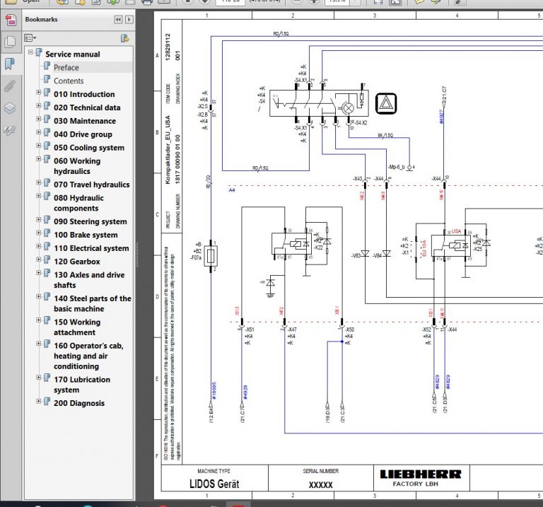 Liebherr L508 Wheel Loader Service Manual PDF