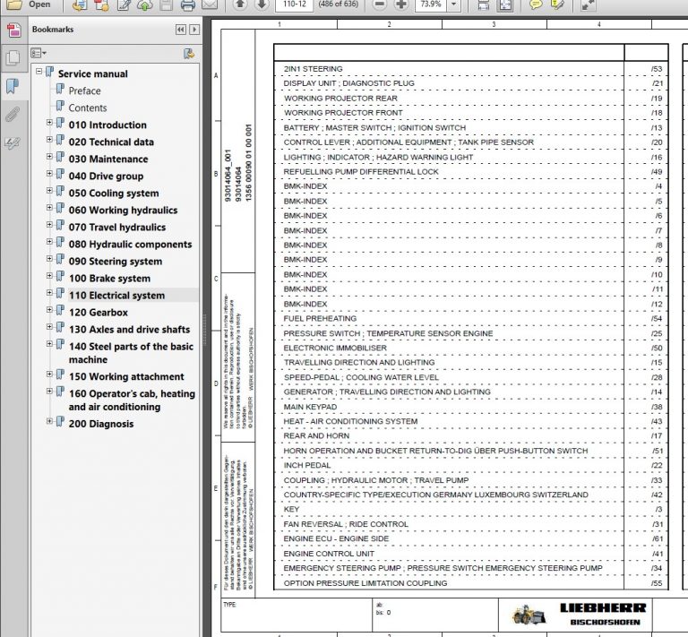 Liebherr L538 Service Manual