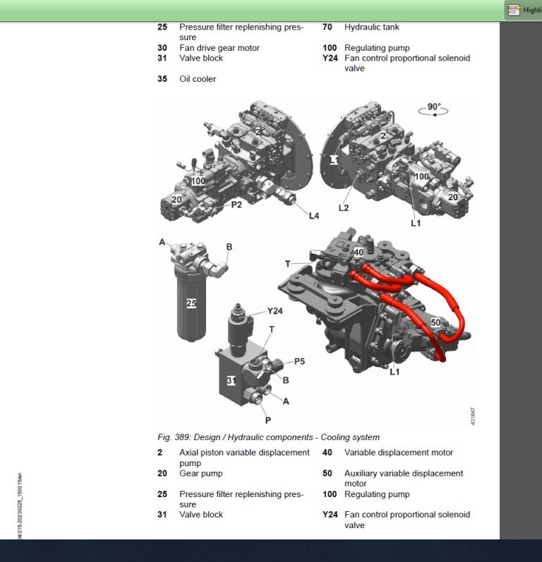 Liebherr Telescopic handler Service Manual Operators Manual PDF