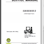 CLARK S20-25-30-35 D SERVICE MANUAL