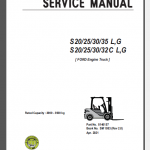 CLARK S20/25/30/32C/35 L,G SERVICE MANUAL