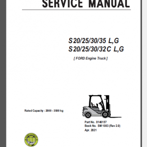 CLARK S20/25/30/32C/35 L,G SERVICE MANUAL