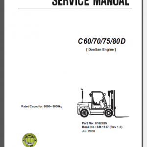 CLARK C60/70/75/80 D SERVICE MANUAL