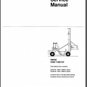 CLARK SM580/C500Y/950 CH SERVICE MANUAL