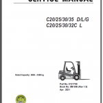 CLARK C20/25/30/35 D/L/G - C20/25/30/32C L SERVICE MANUAL