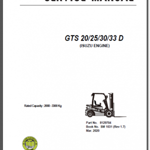 CLARK GTS 20/25/30/33D SERVICE MANUAL