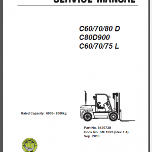 CLARK C60-70-80D/C80-D900/C60-70-75L SERVICE MANUAL