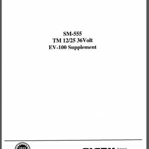 CLARK SM-555 SERVICE MANUAL